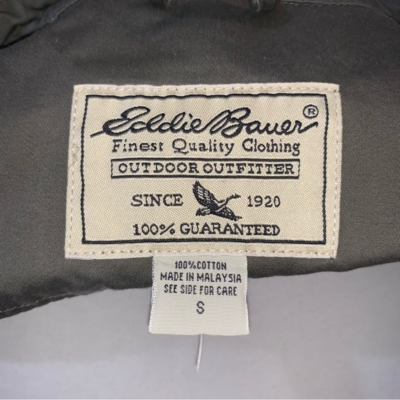 Eddie Bauer Womens Sz Small Olive Full Zip Lightweight Cinched Waist Jacket - Picture 4 of 7